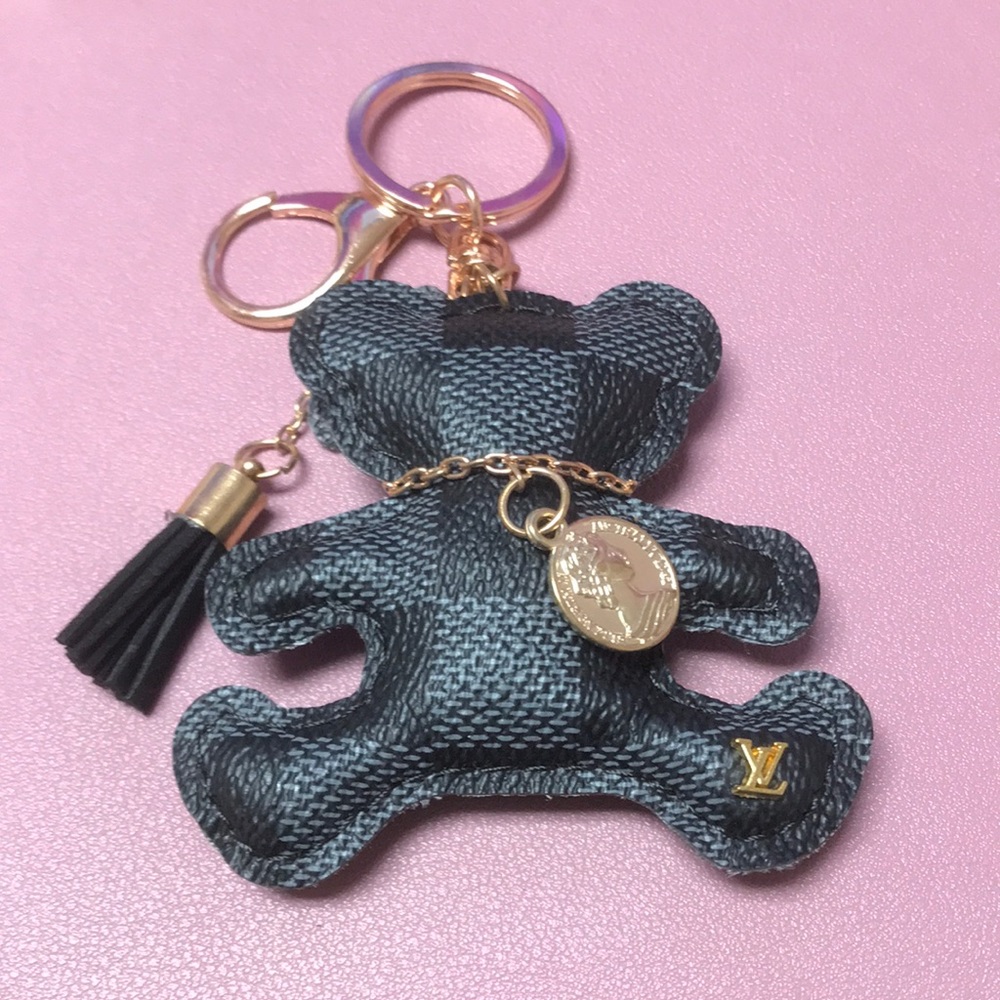 Teddy bear bag charm/ keychain